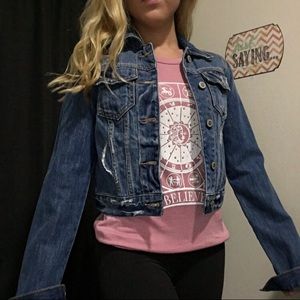 The Perfectly fitted Hollister Jean Jacket