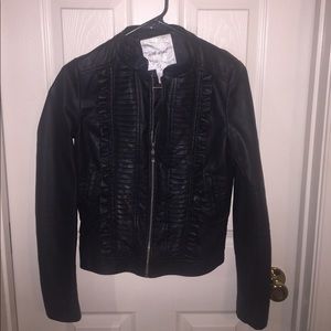 Faux leather jacket