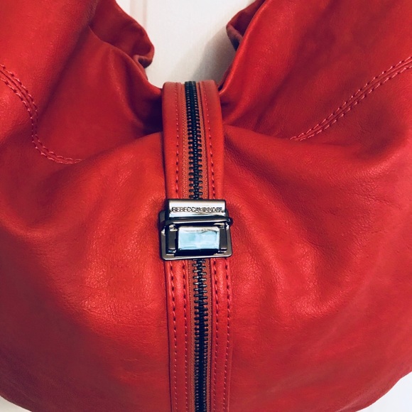🚫SOLD🚫 Rebecca Minkoff Orange Leather Hobo Bag - Picture 2 of 7
