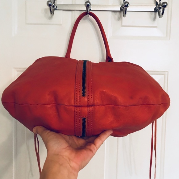 🚫SOLD🚫 Rebecca Minkoff Orange Leather Hobo Bag - Picture 5 of 7