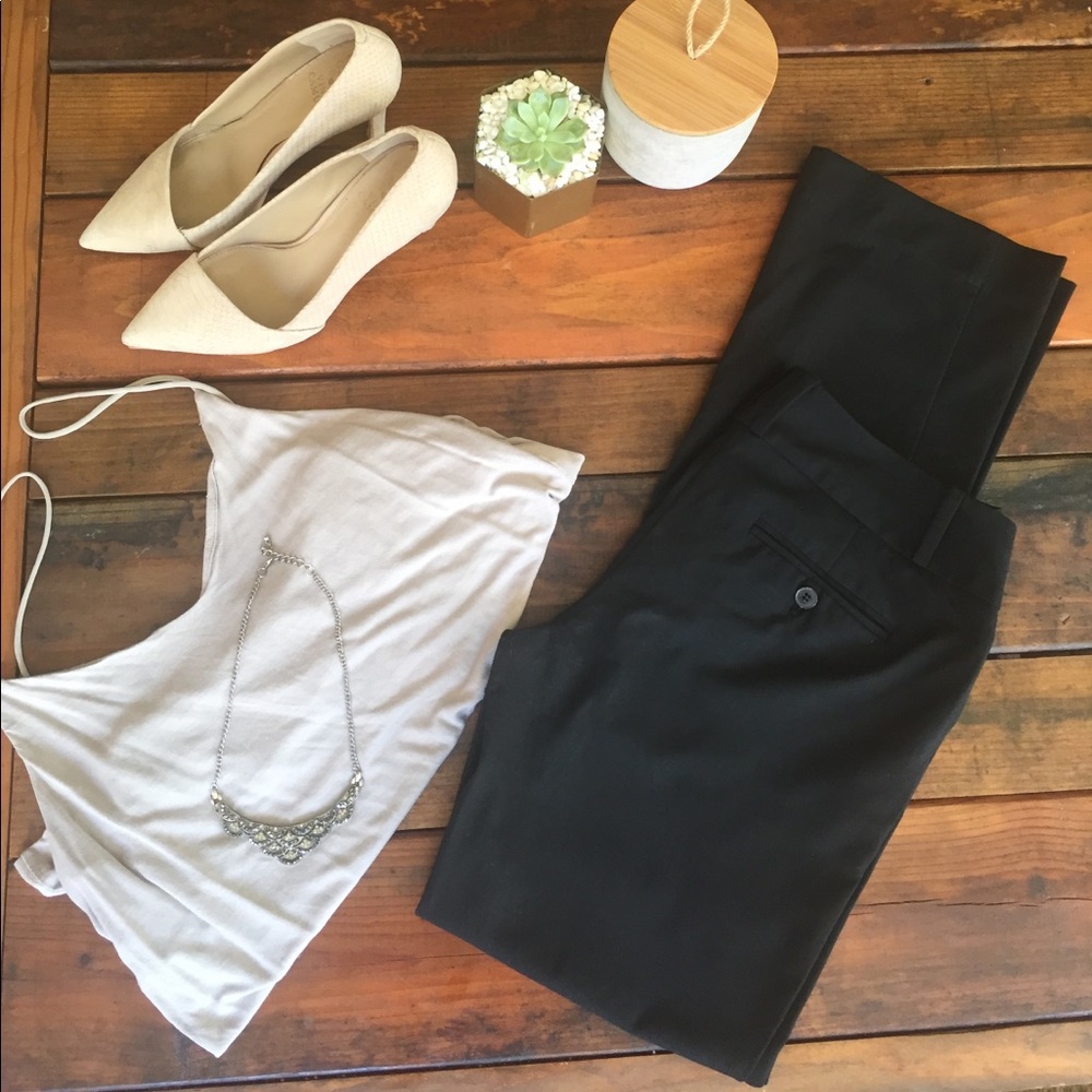 The Limited Drew fit black bootcut dress pant