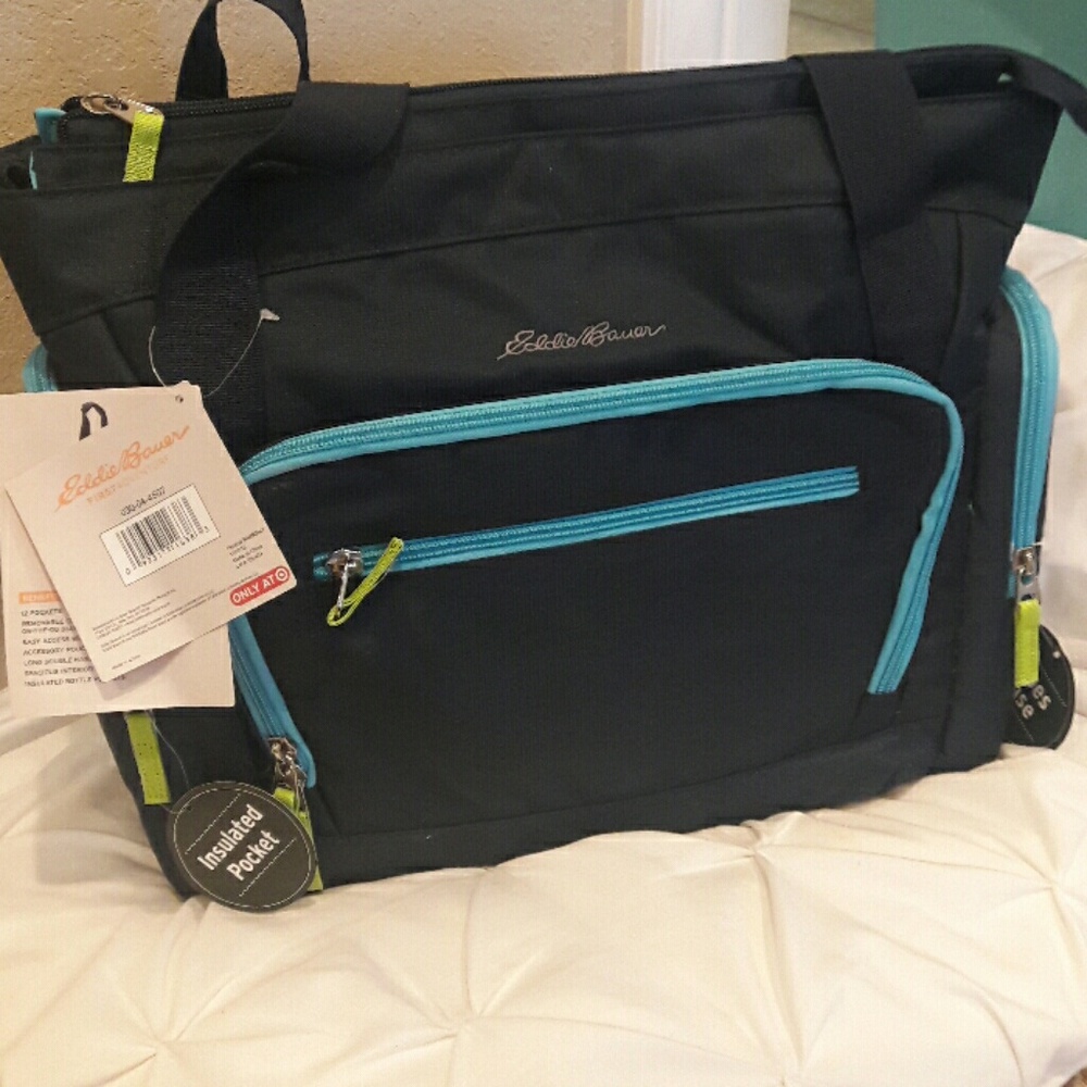 Eddie Bauer First Adventurw Navy blue Diaper Bag