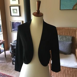 Black Cropped Cardigan