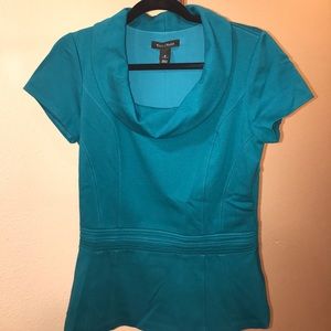 WHBM NWOT Ponte top