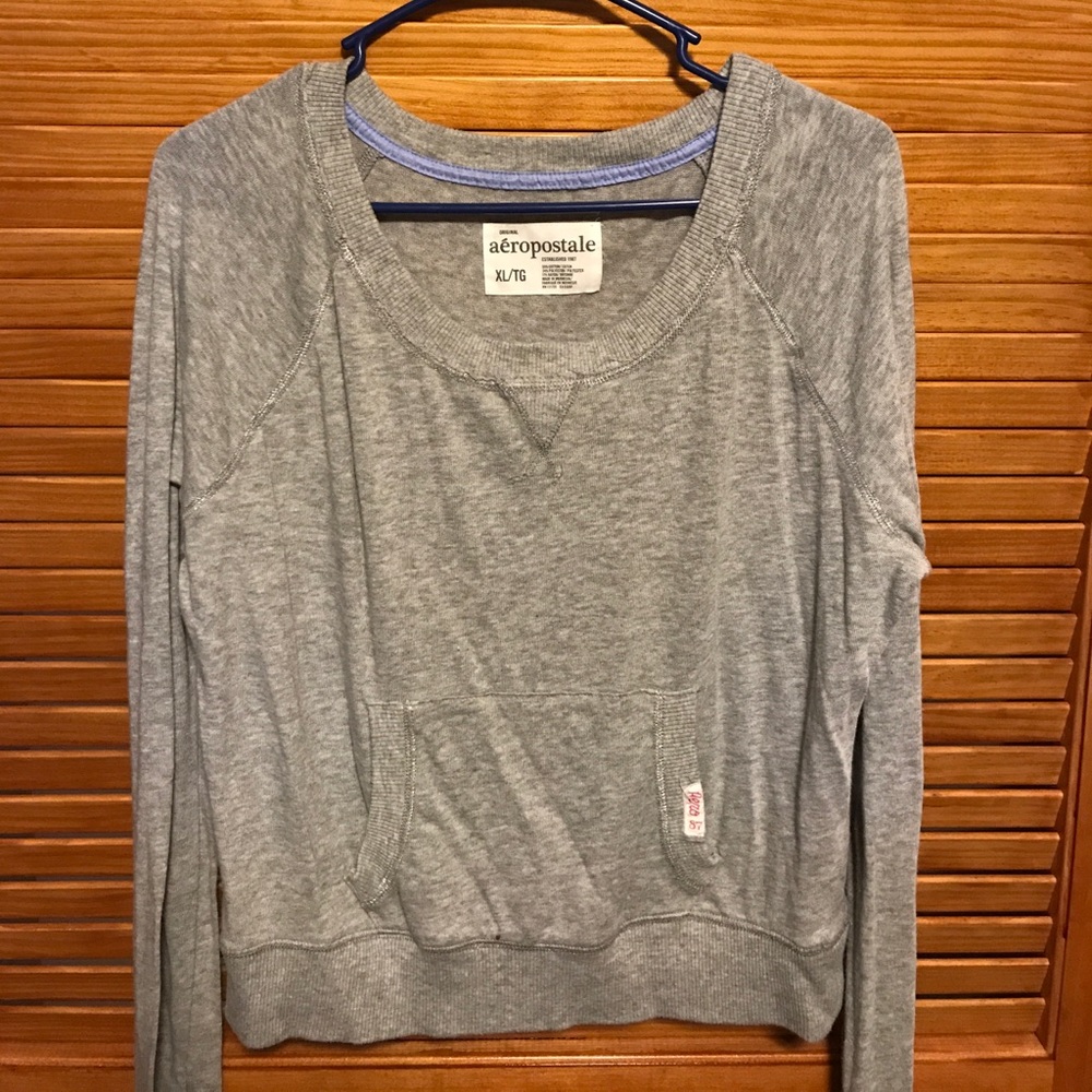 Oversized light grey sweater