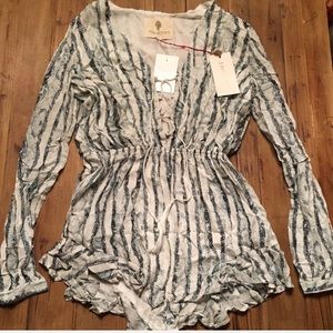 JetSet diaries cobra striped romper
