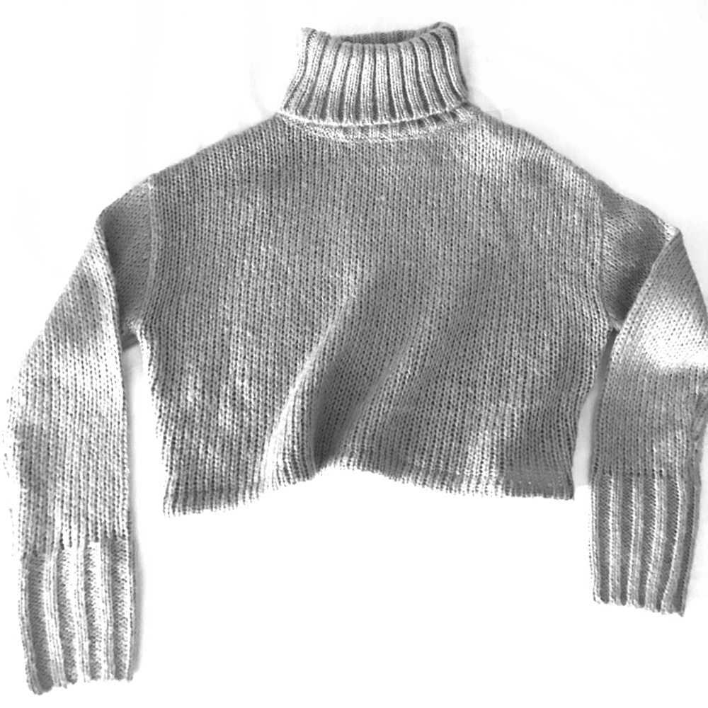 Crop Turtleneck Sweater