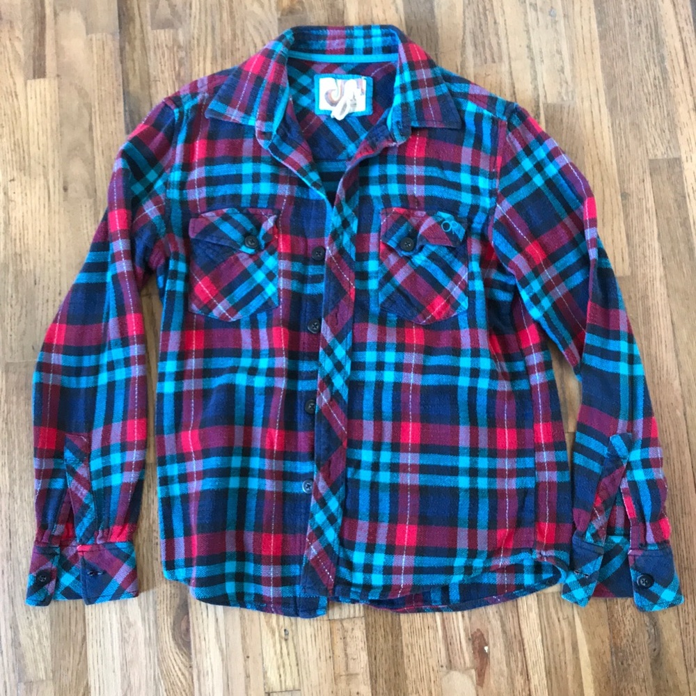 OP plaid shirt S 34/36