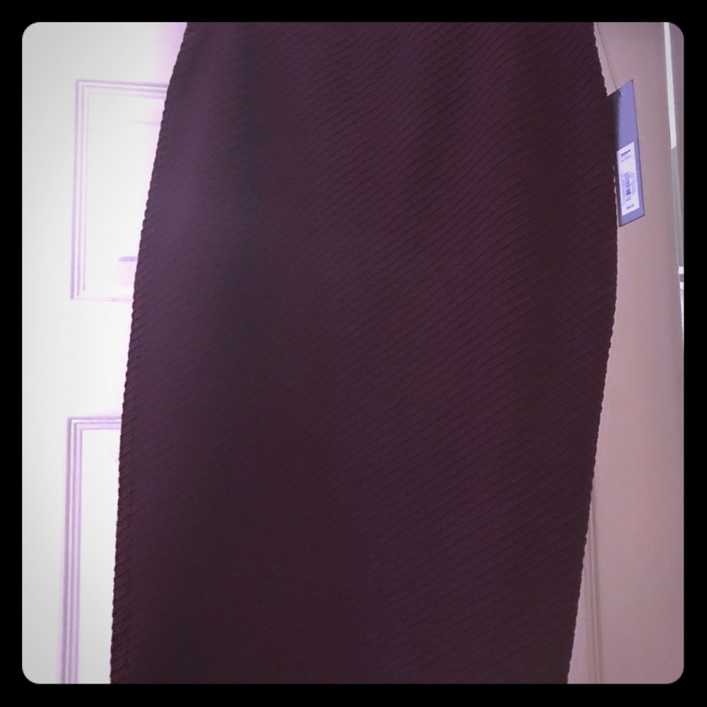 Brand New Maroon “Scuba” Pencil Skirt