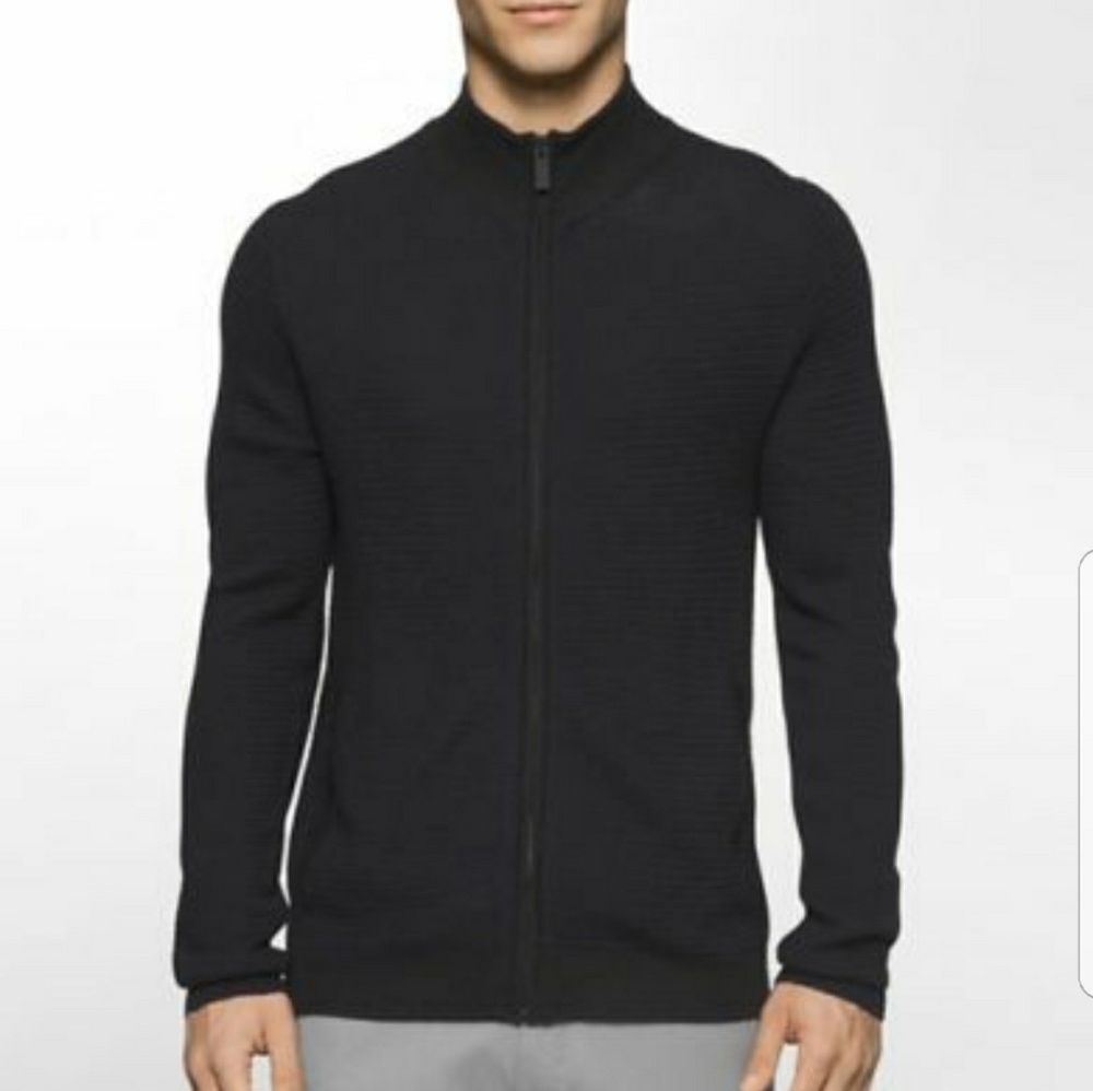 Calvin klein Men's Metro Zip-UP Sweater