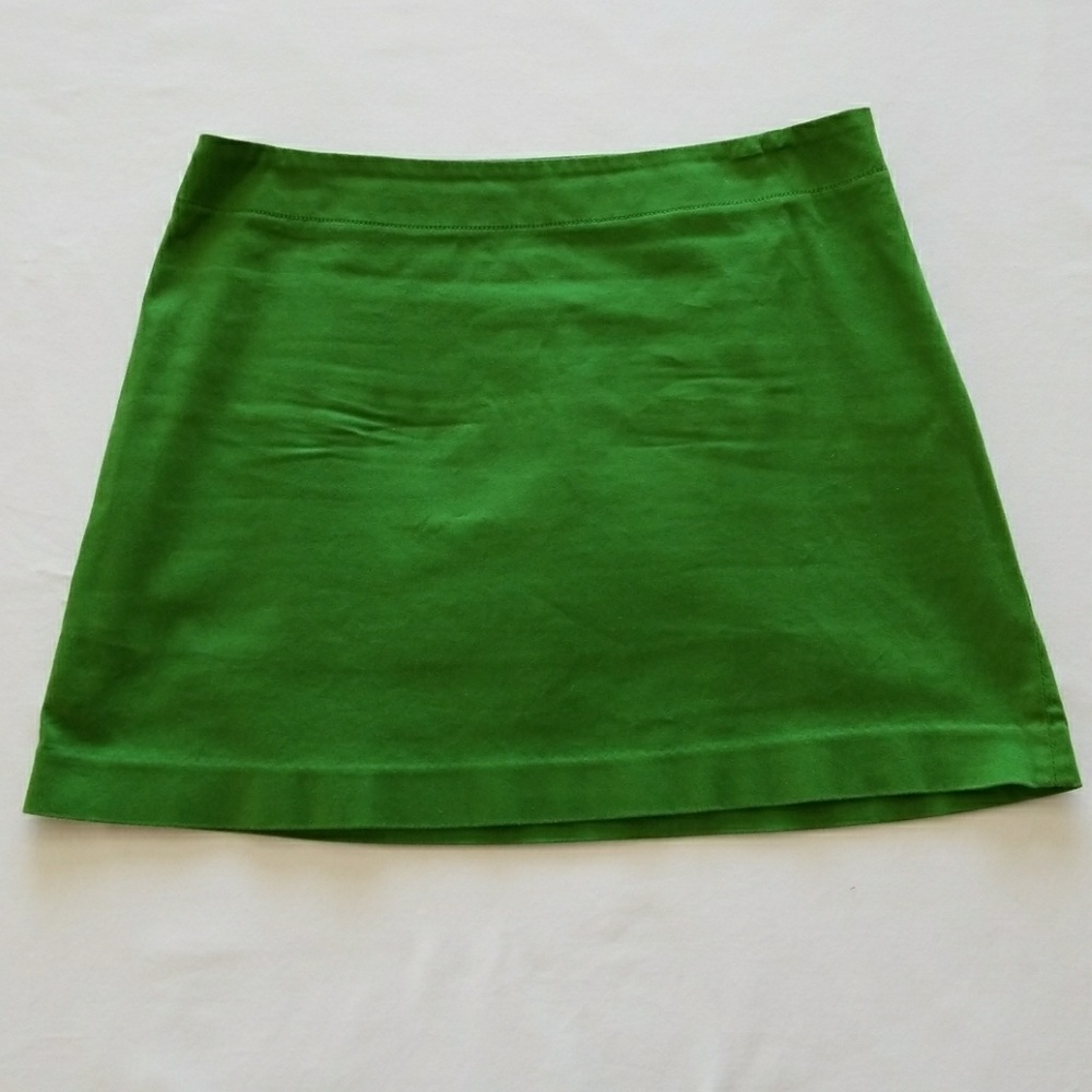 Adorable Green Express Mini Skirt