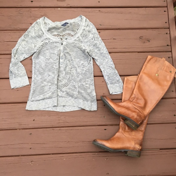 Knit Mesh Top - Picture 2 of 4