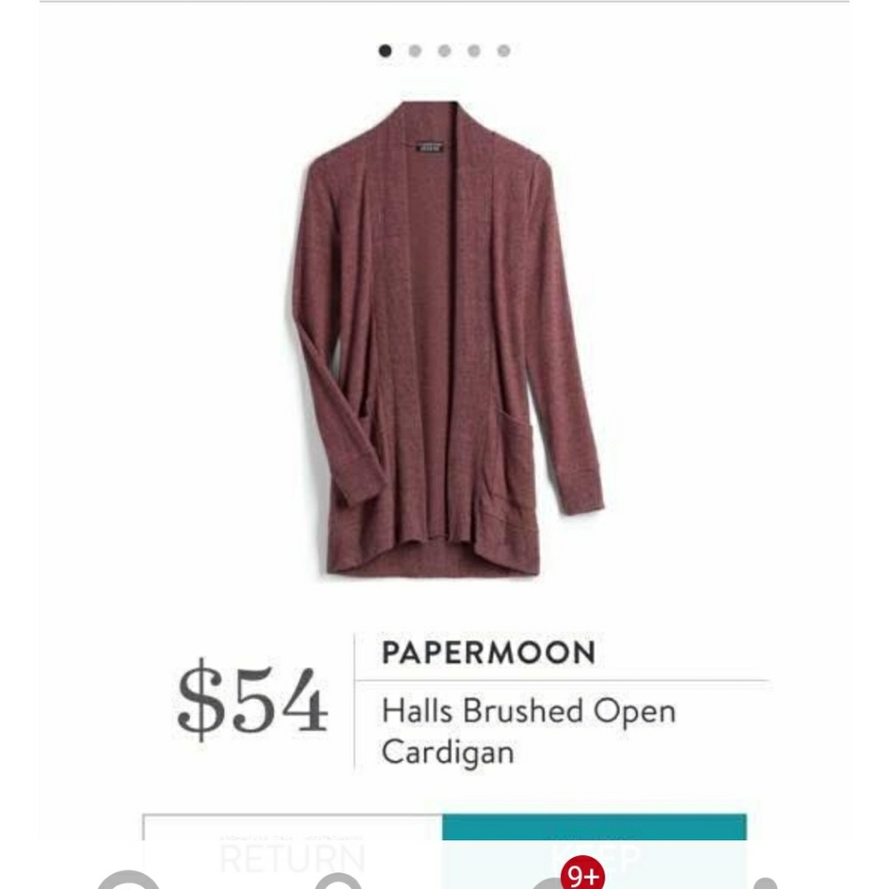 Papermoon Brushed Cardigan