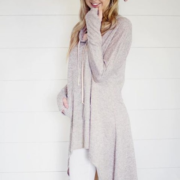 French Terry soft thumbhole top - Picture 2 of 6