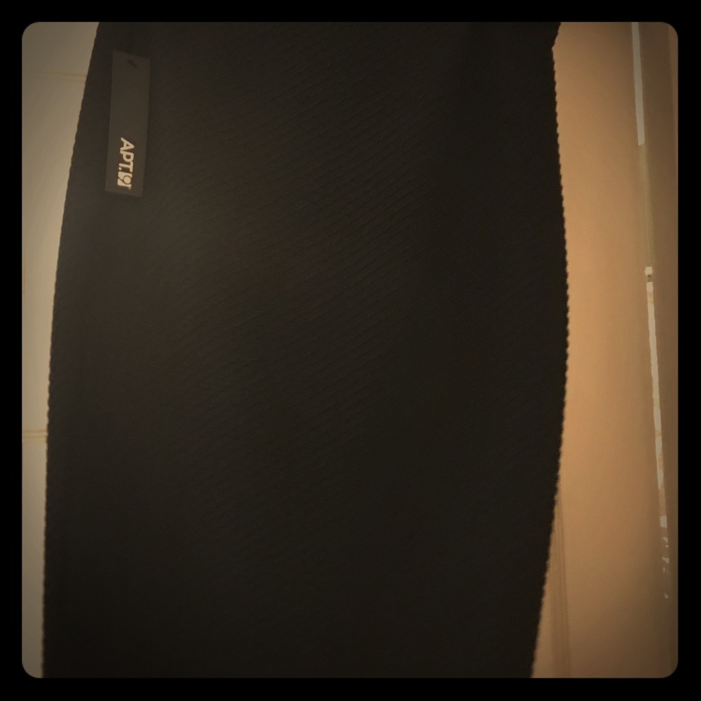 Brand New Black “Scuba” Pencil Skirt