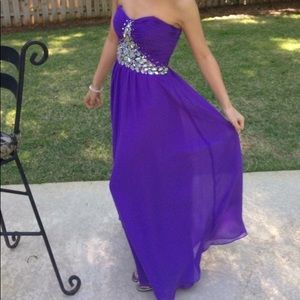 Purple prom dress