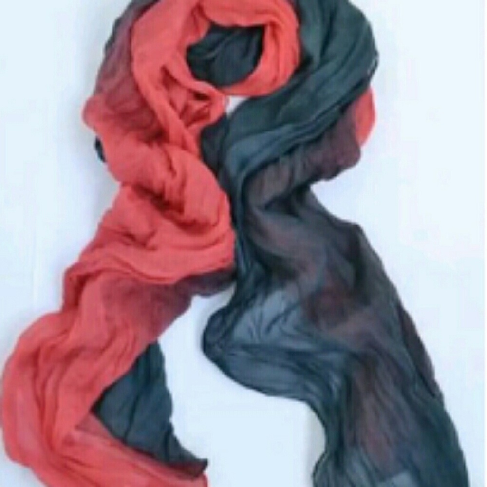 Long two toned scarf