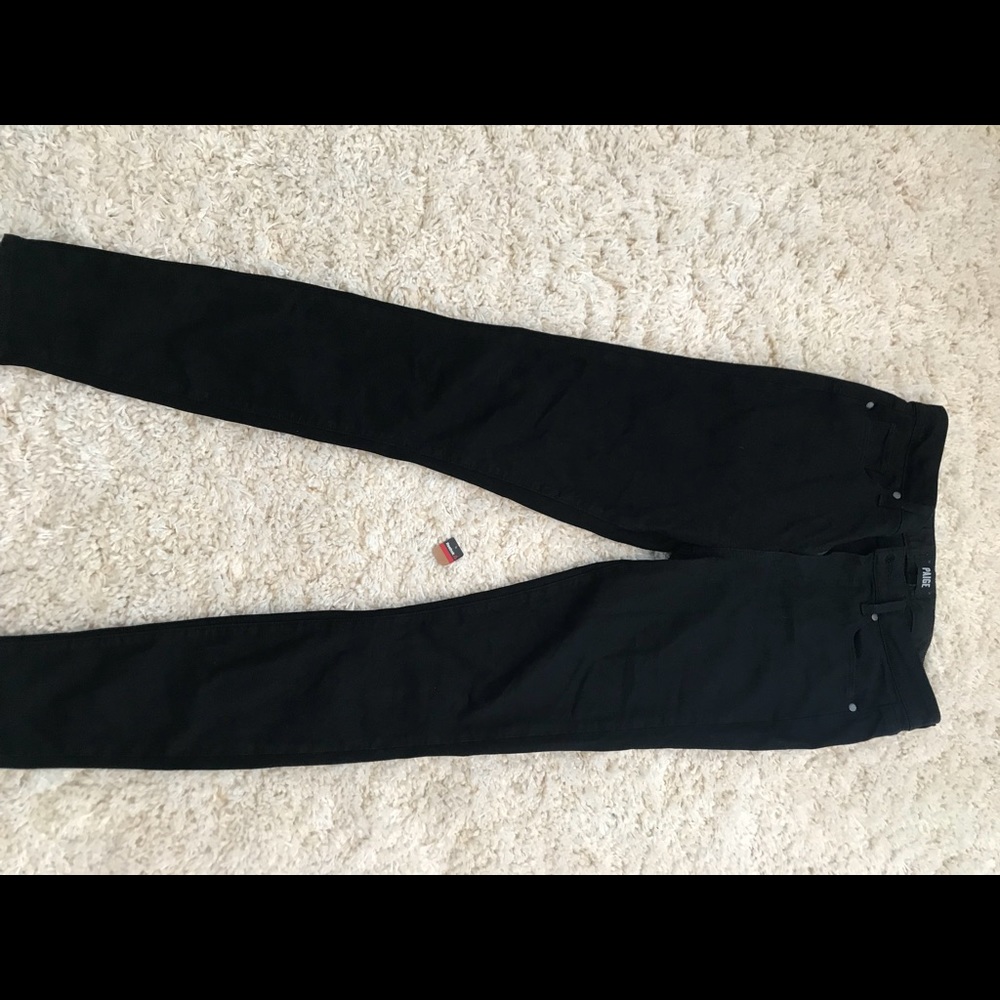 Paige black stretch skinny jeans