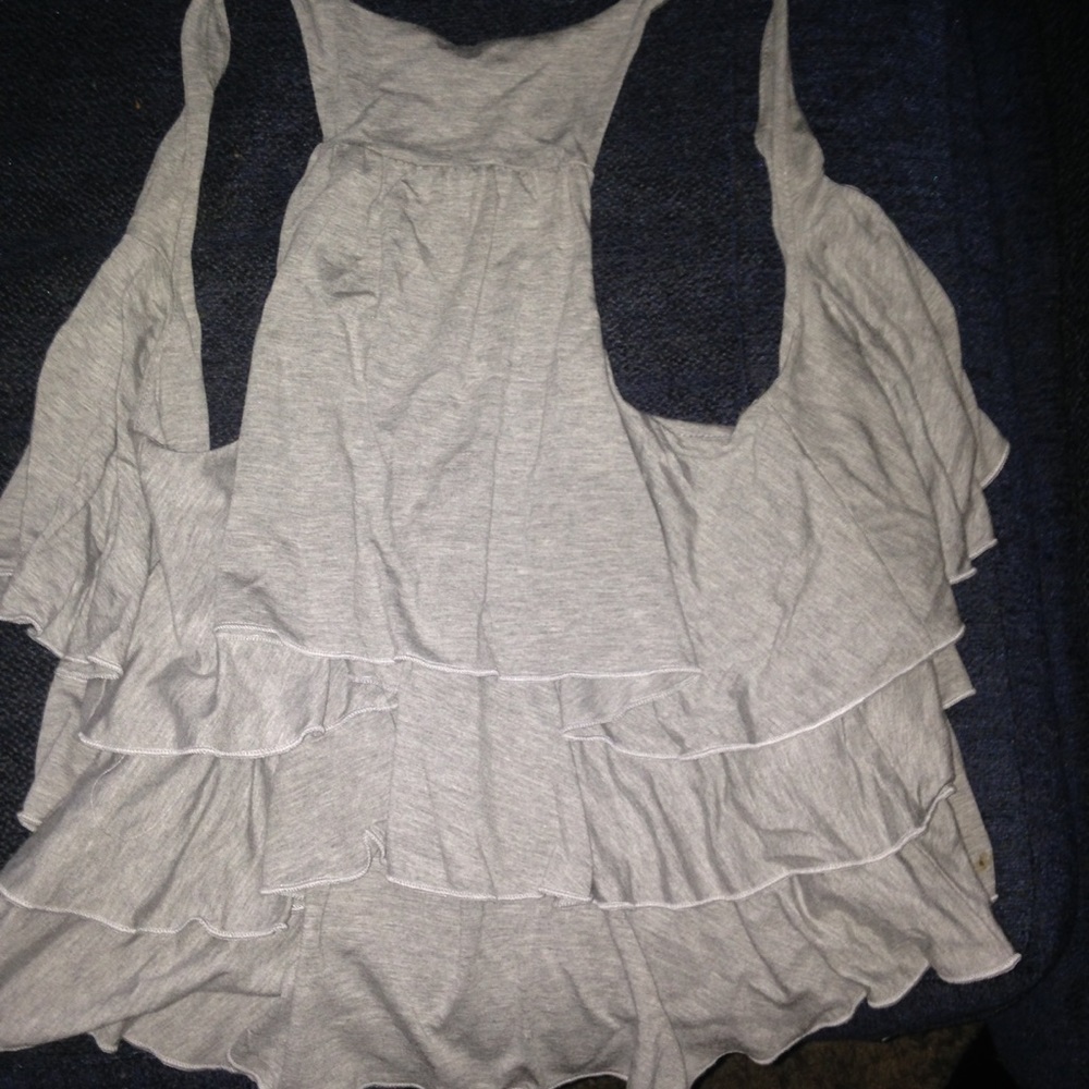 Flared tank style cardigan