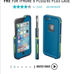 iPhone 6/6s plus Fre lifeproof case