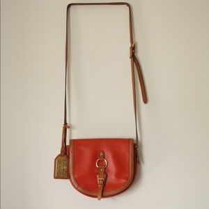 Ralph Lauren leather crossover saddle handbag