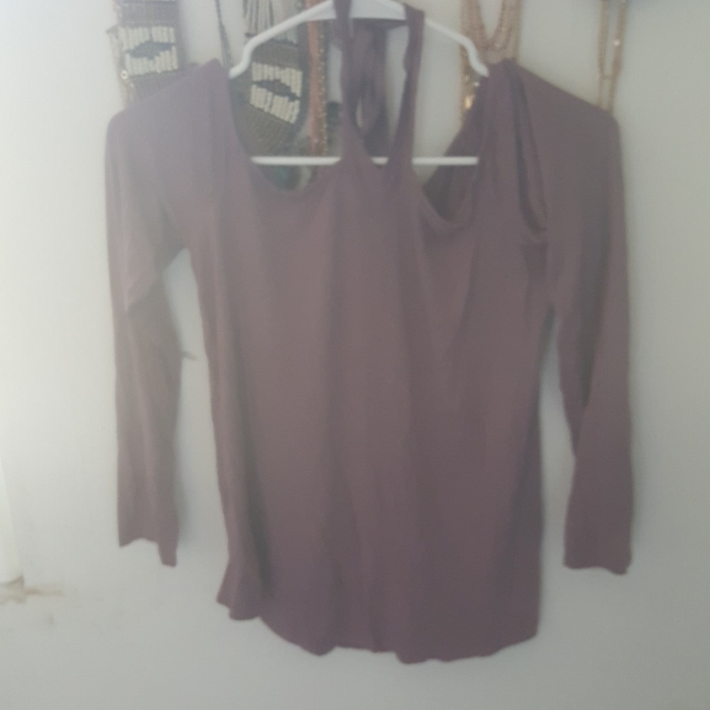 Wrap around neck blouse