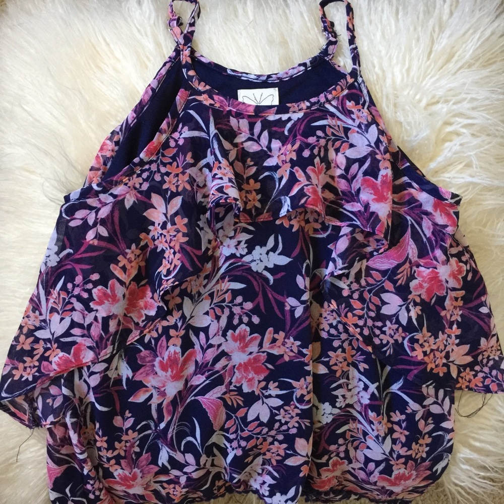 Ella Moss Girls Floral Tank