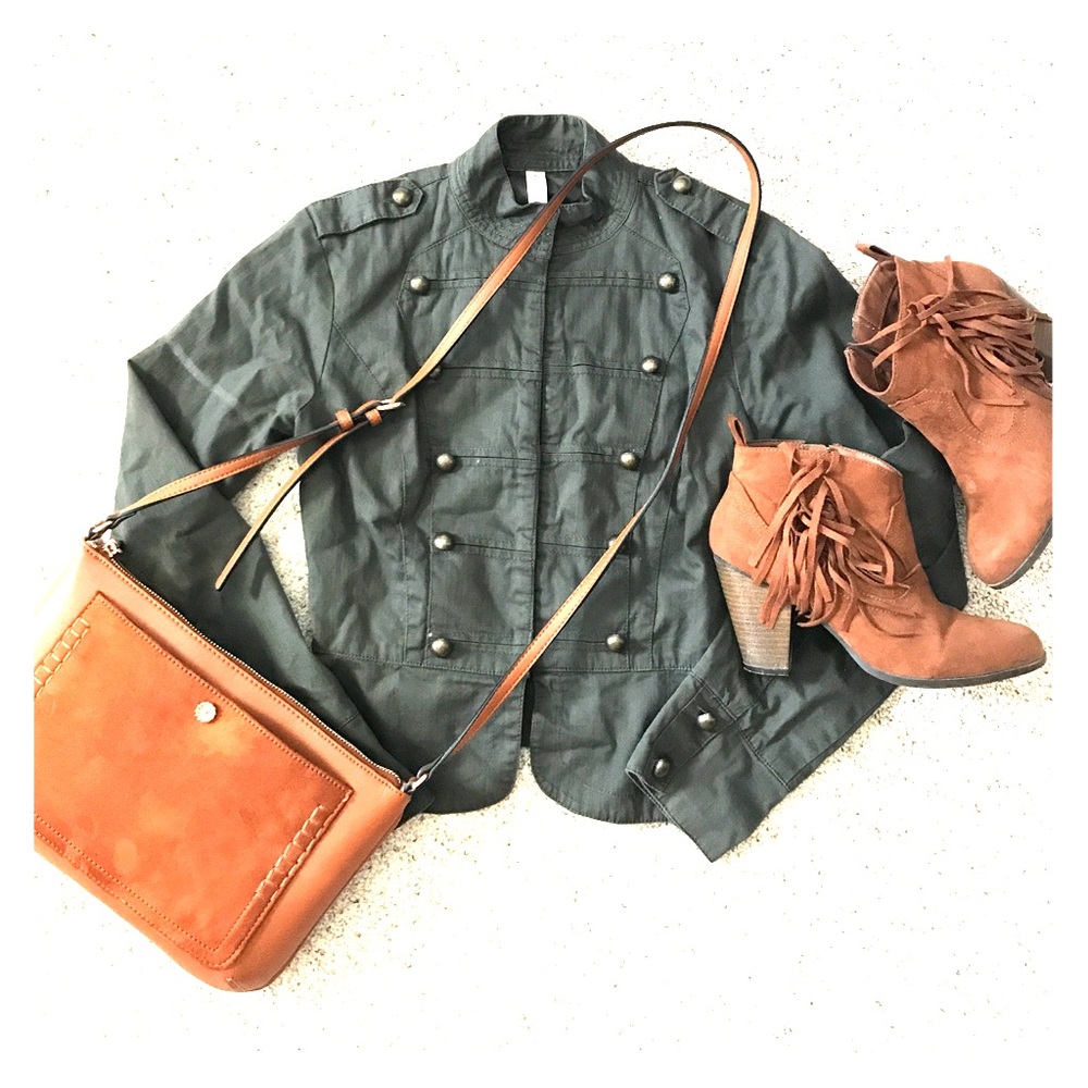 🍁FALL🍁Army Green Military Jacket - XS