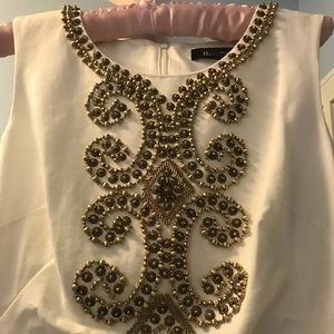 🌼 ELLEN TRACY gold embellished sheath dress 🌼🌼