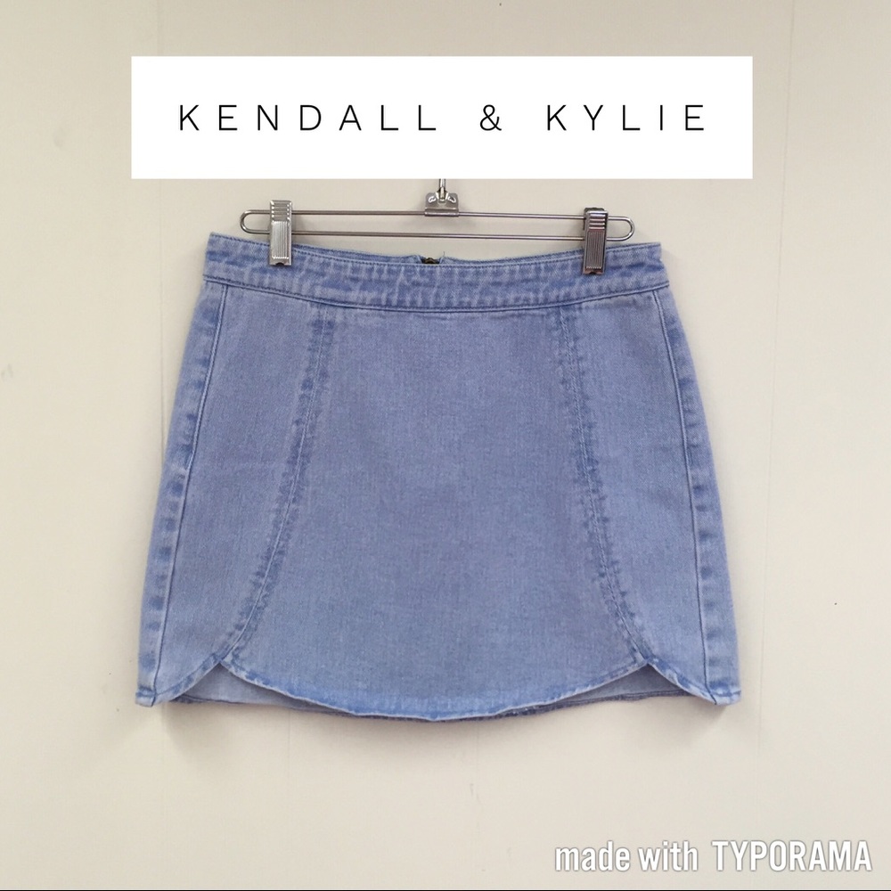 KENDALL & KYLIE Denim Mini Skirt