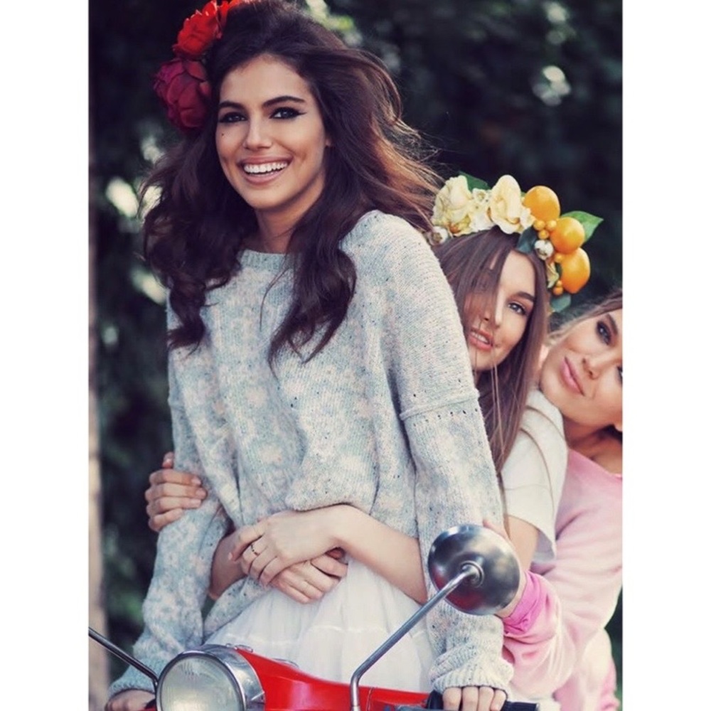 Wildfox 'Built In A Day' Grey Distressed Sweater