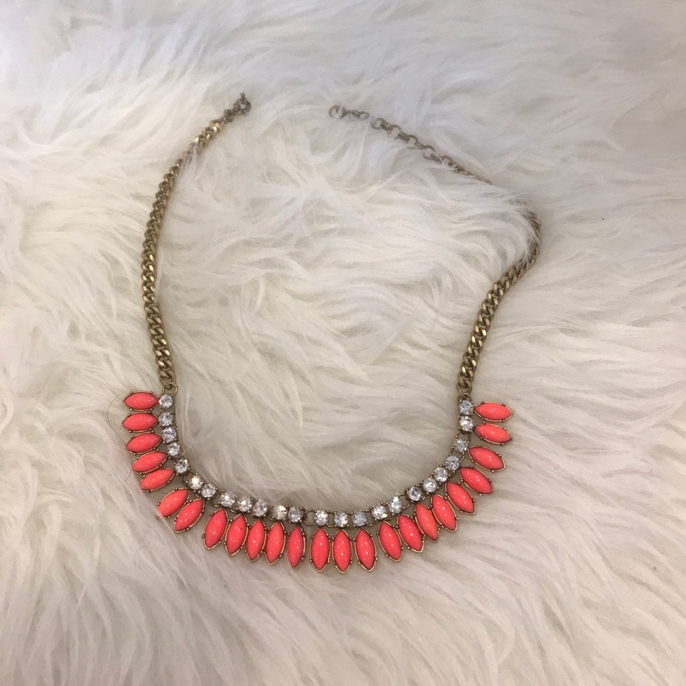J. Crew coral necklace