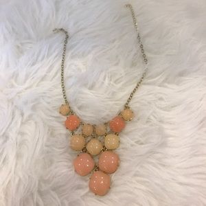 Multi preach stone necklace