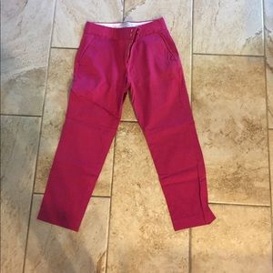 Banana Republic Pink crop pants