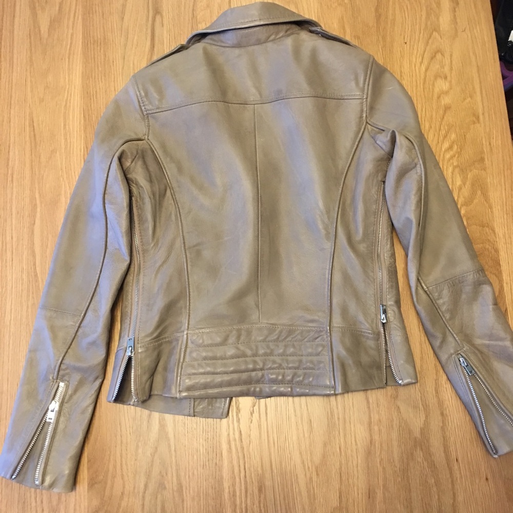 Zara basic leather biker jacket - Picture 2 of 6