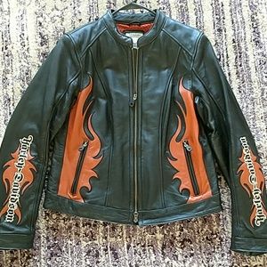 Harley leather riding jacket