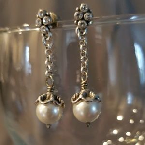 Brighton pearl drop earrings