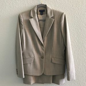 Ann Taylor 2 piece Beige Suit- Size 10
