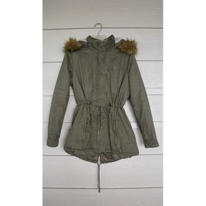 Twill Sherpa Military Coat