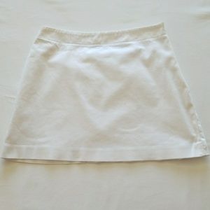 Adorable White Express Mini Skirt