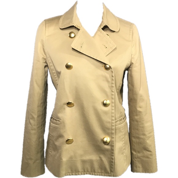 J. Crew Jackets & Blazers - J.Crew "Trudy" Trench style Peacoat in Khaki