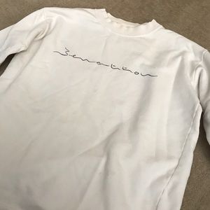 Vintage White Benetton Crew Sweatshirt