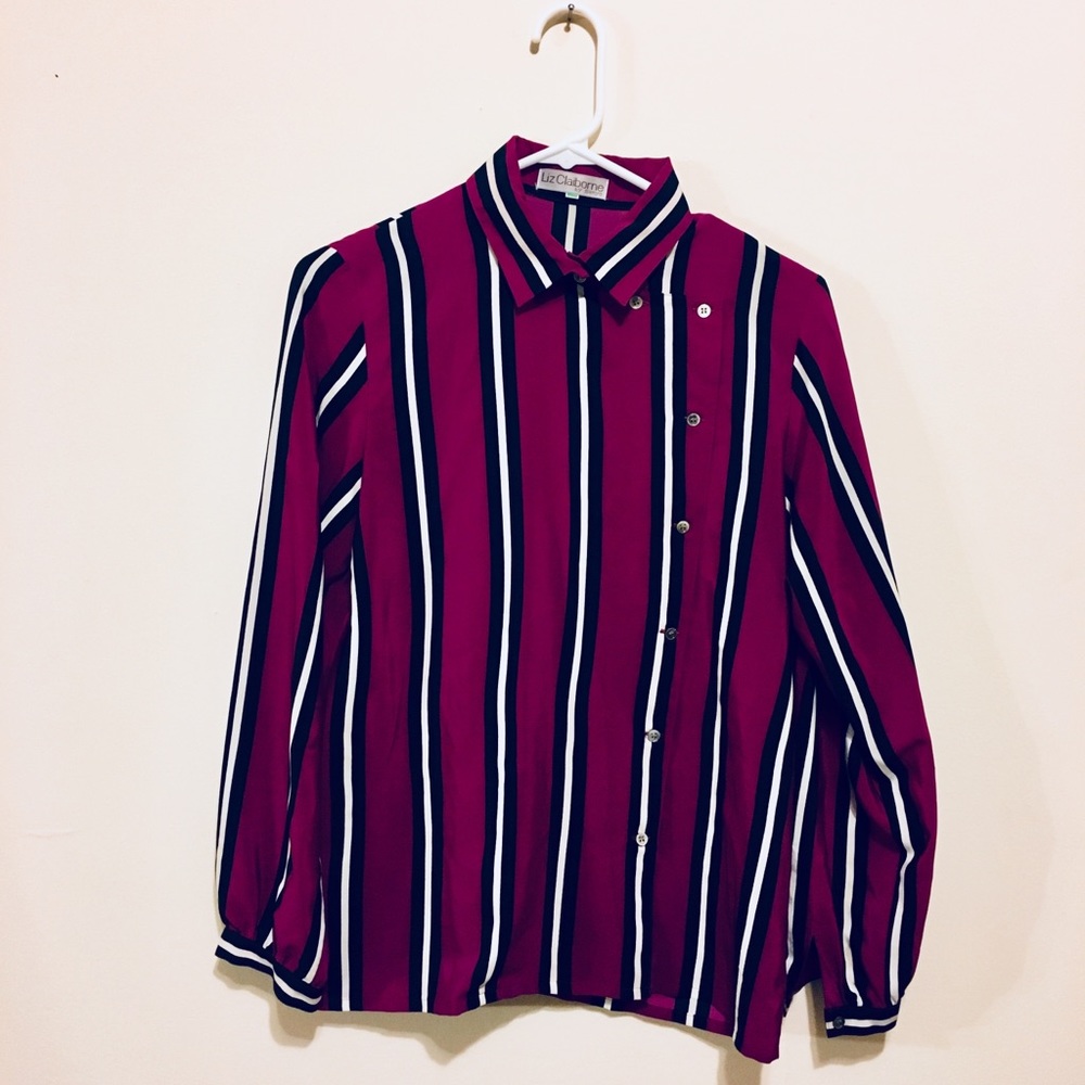 [ LIZ CLAIBORNE collared blouse ]