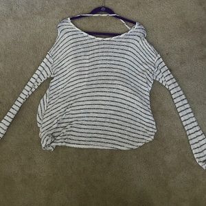Open back free people sweater