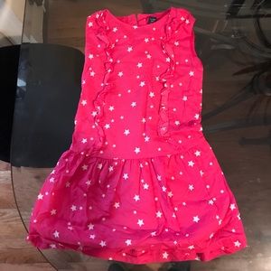 GAP pink with white star print dress