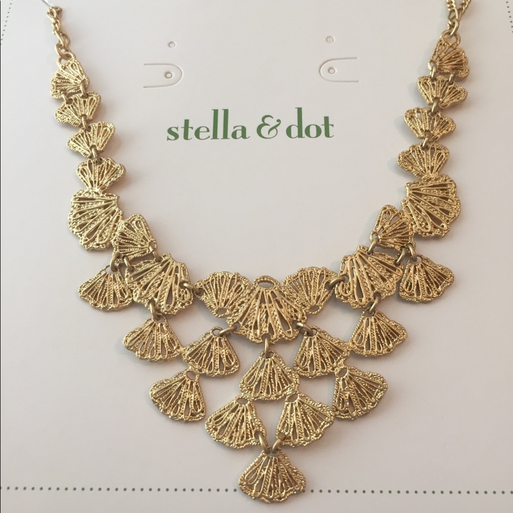 NIB - Stella & Dot - Geneve Lace Bib Ncklace