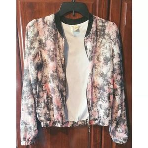 Bomber Jacket (pink/grey/white)