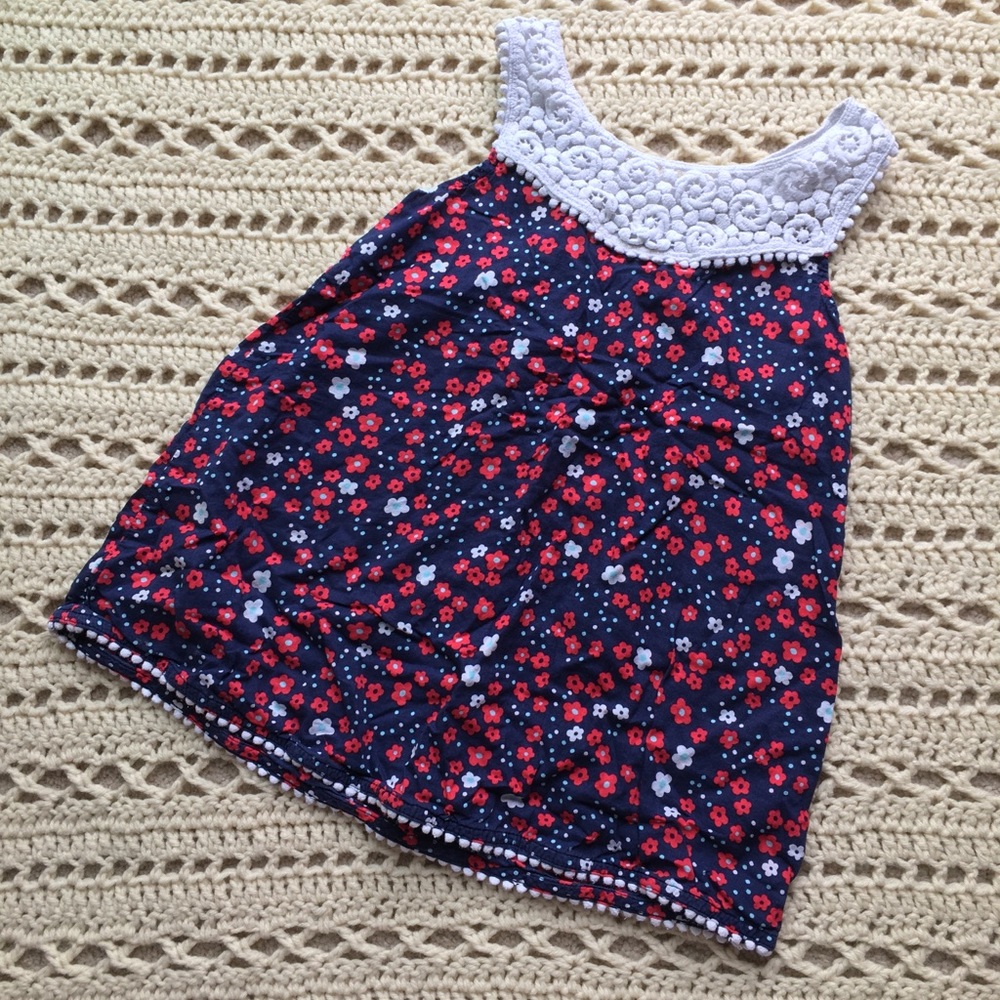 ❌SOLD❌ 🎀 Adorable Blur Dress With Flowers 🎀