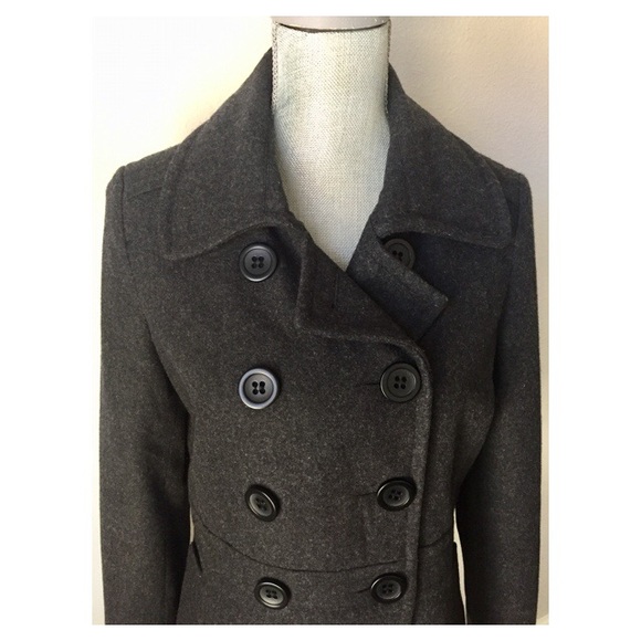 American Rag Charcoal Pea Coat - Picture 2 of 4