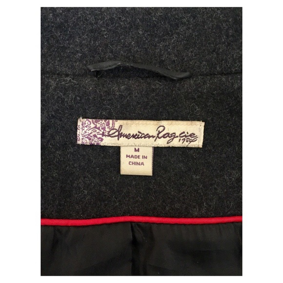 American Rag Charcoal Pea Coat - Picture 4 of 4